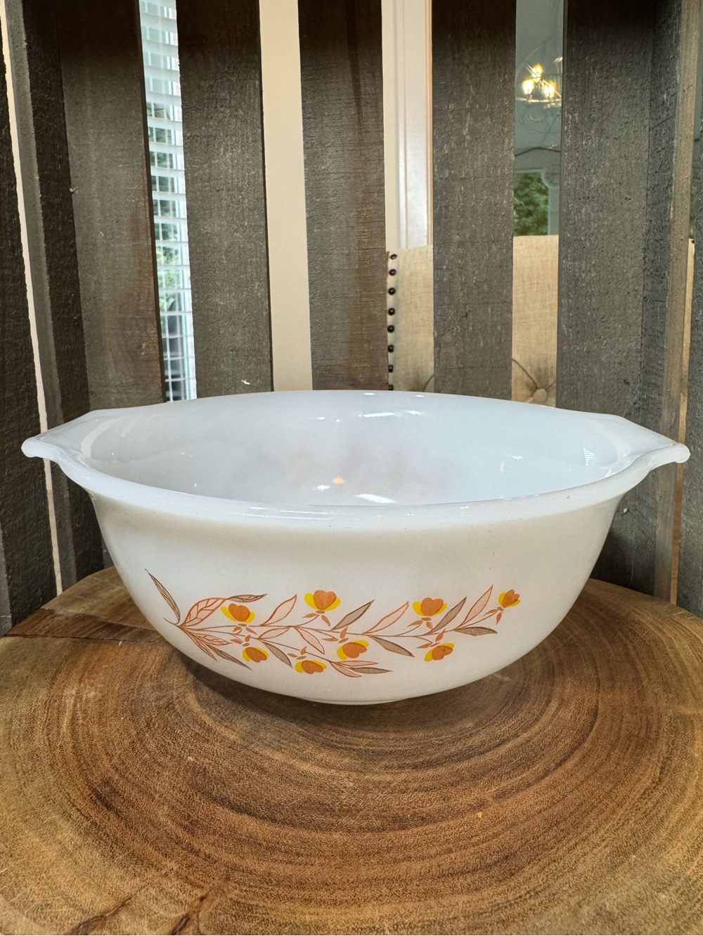 Autumn Leaf Serving Bowl by Hall, Glasbake J2355
